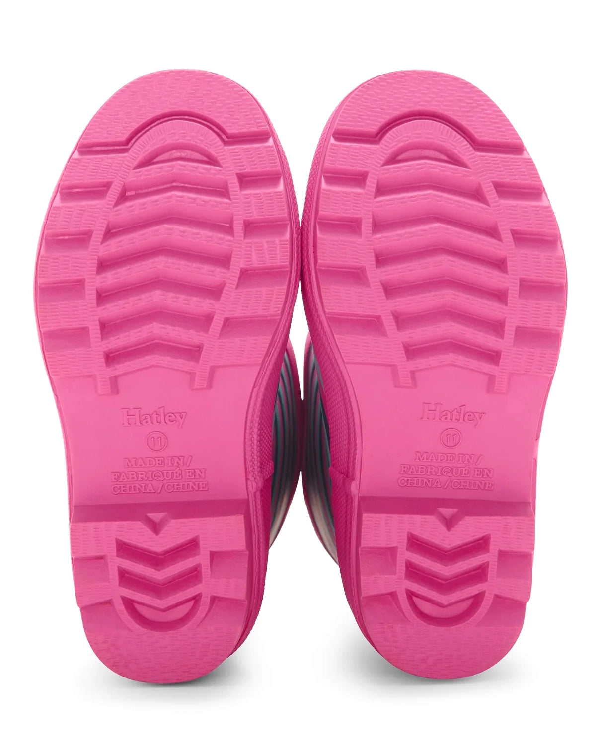 Rose Violet Stripes Matte Gumboots