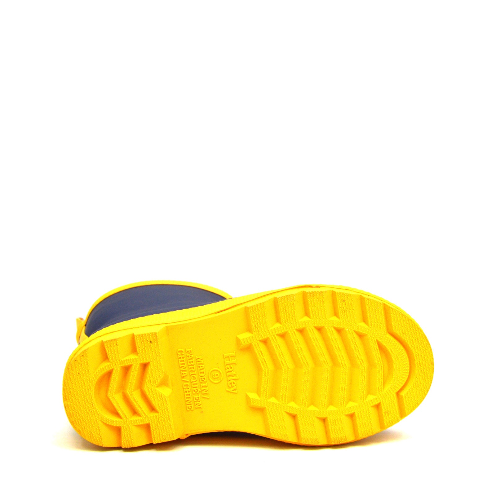 Navy & Yellow Matte Gumboots