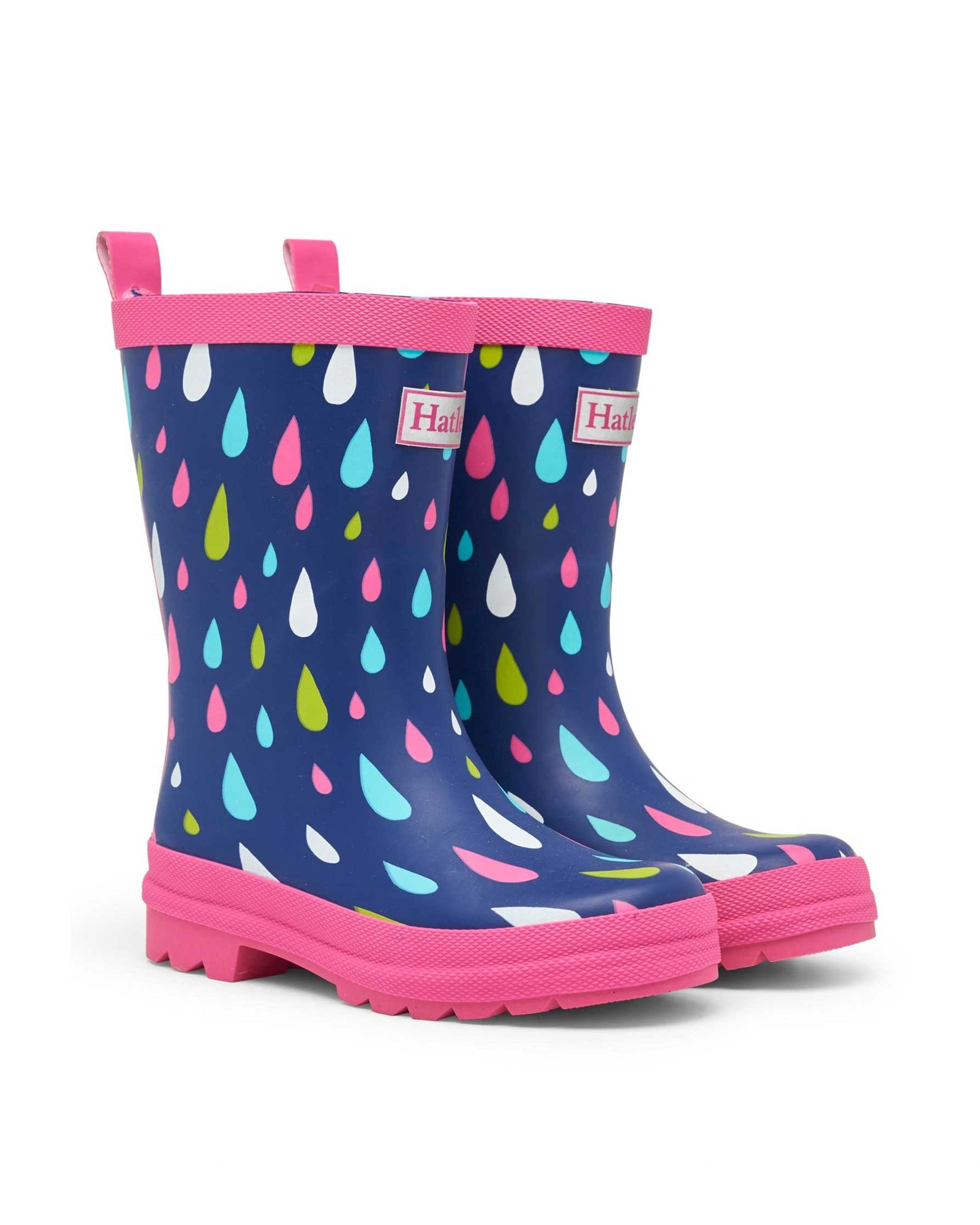 Rain Drops Matte Gumboots