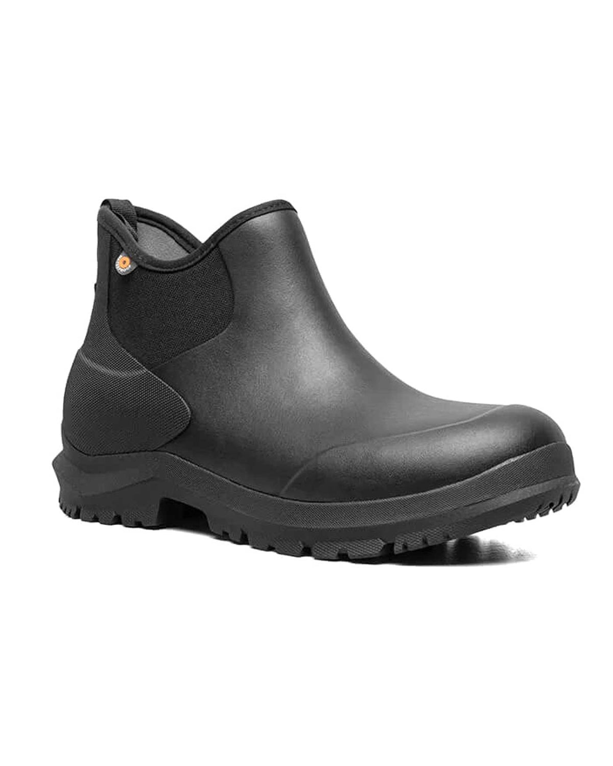 Mens Sauvie Chelsea II Black Ankle Gumboots
