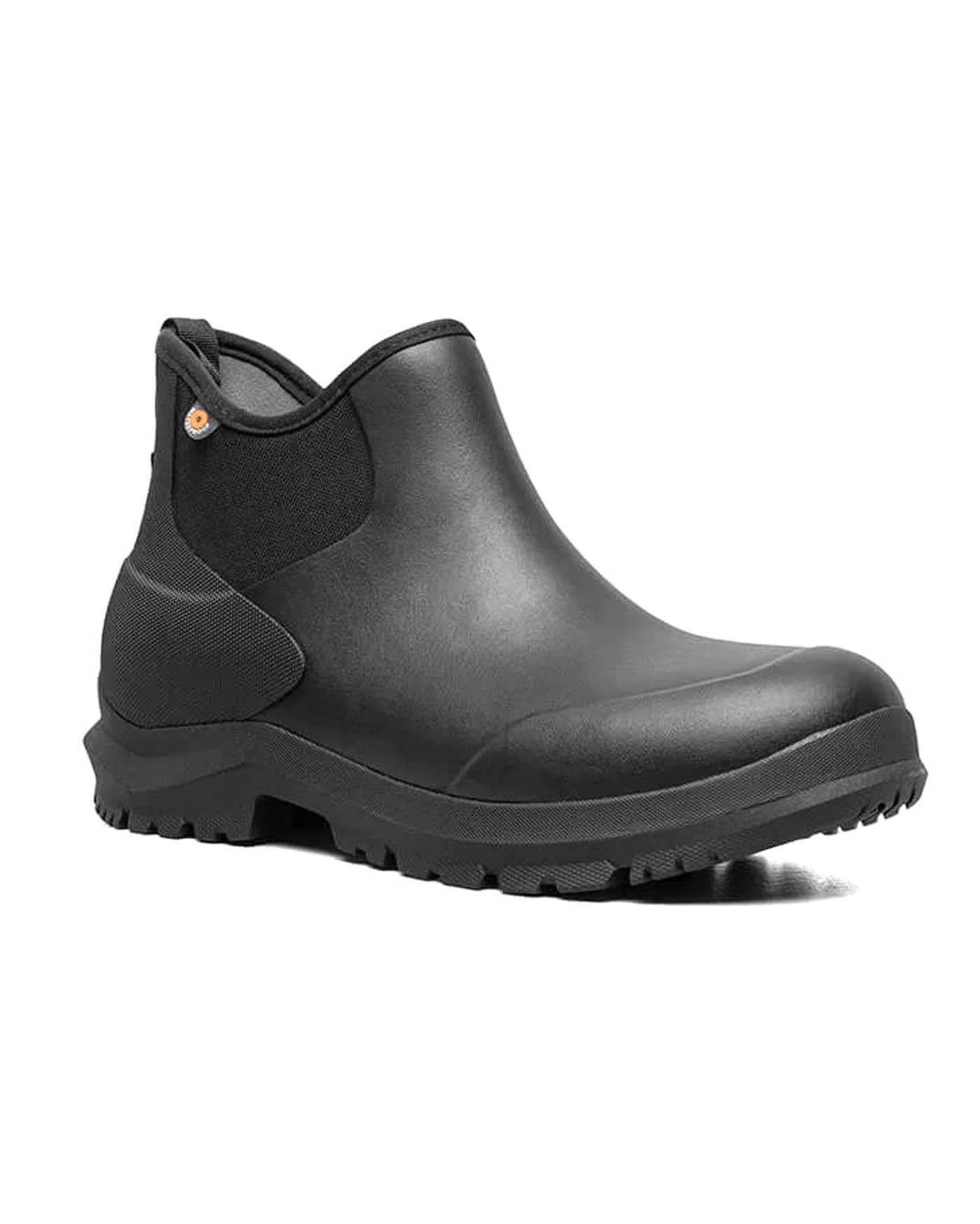 Mens Sauvie Chelsea II Black Ankle Gumboots