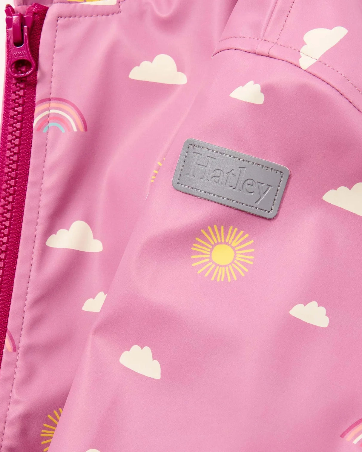 Sun Charm Zip Up Rain Jacket