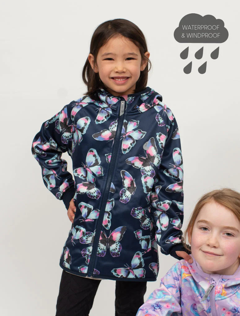 All Weather Waterproof Hoodie Butterfly