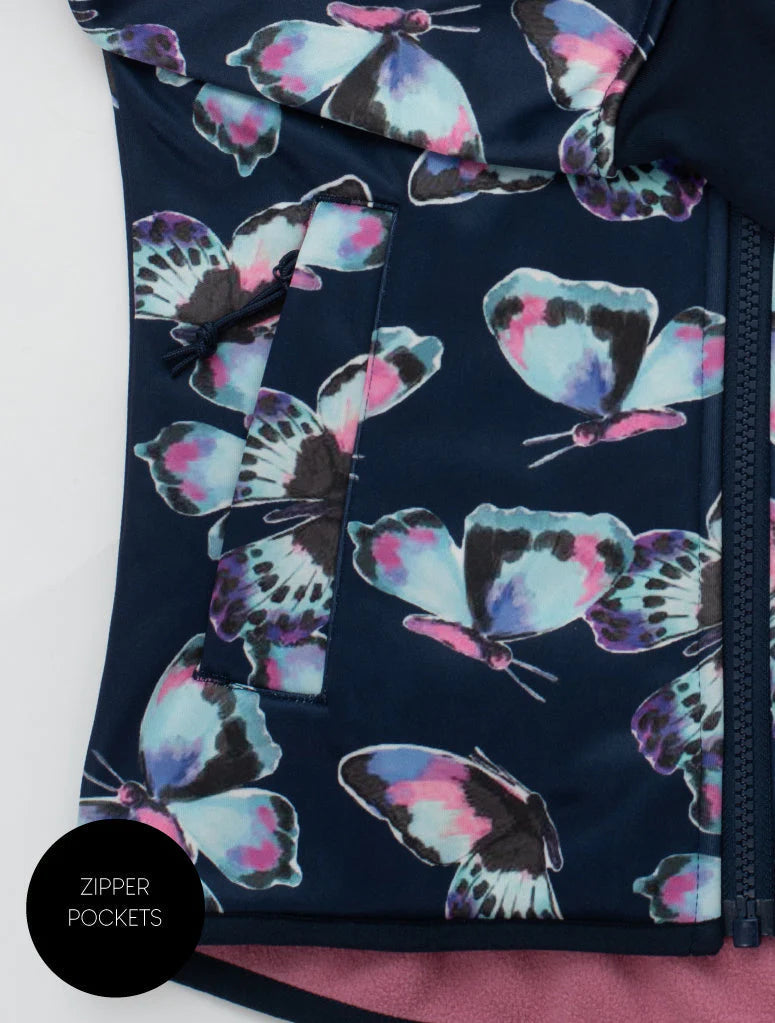 All Weather Waterproof Hoodie Butterfly