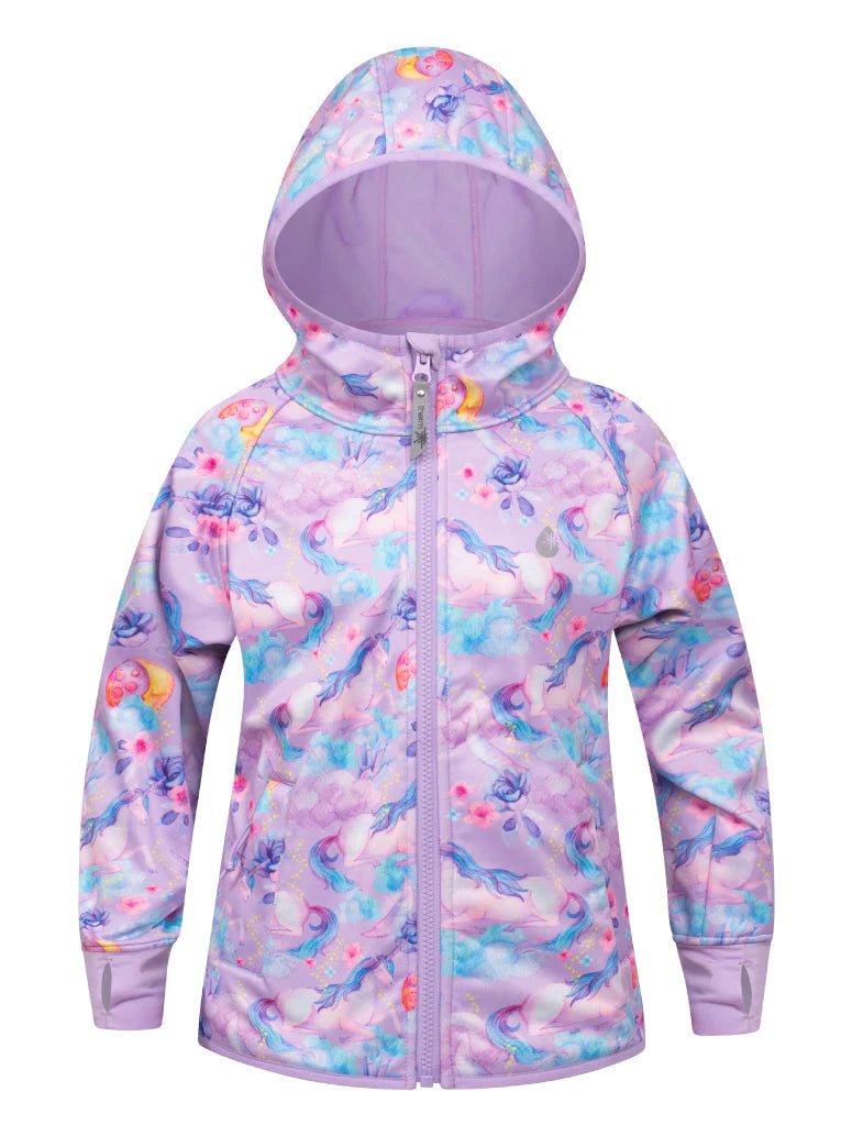 Girls unicorn 2025 rain jacket