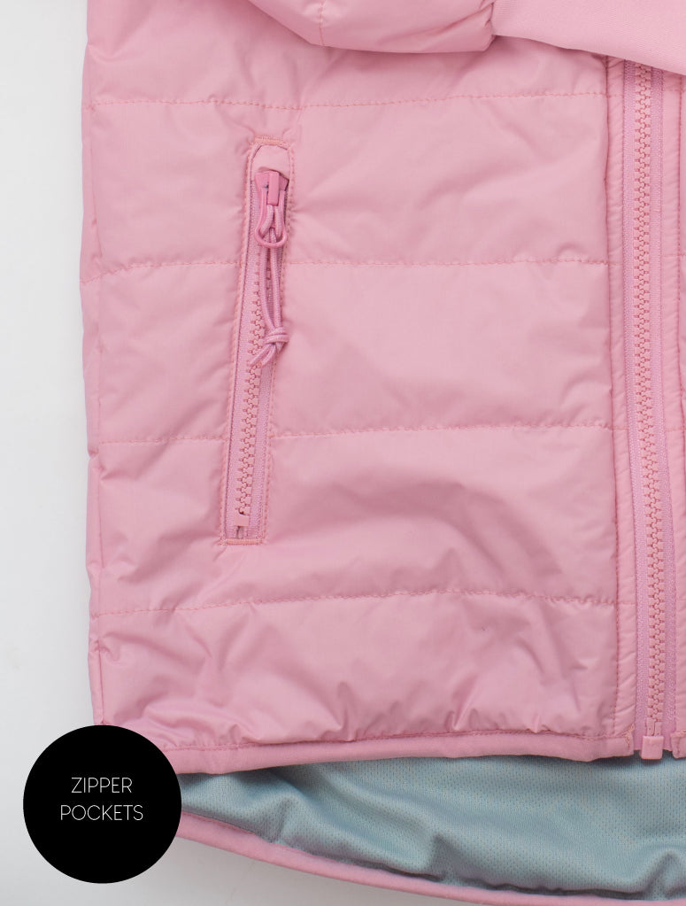 Hydracloud Puffer Jacket - Ballet Pink | Waterproof Windproof Eco Hydracloud Puffer Jacket - Ballet Pink | Waterproof Windproof Eco