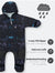 All Weather Fleece Onesie Astral Sky