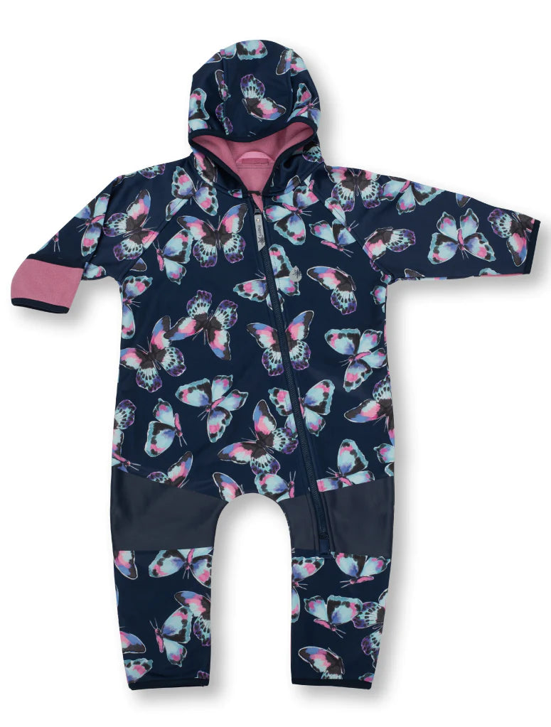 All Weather Fleece  Onesie Butterfly