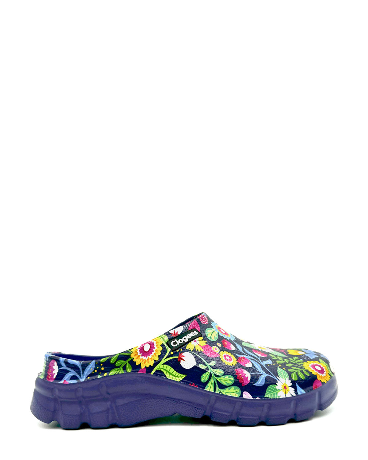 Womens Garden Clogs Bright Flowers