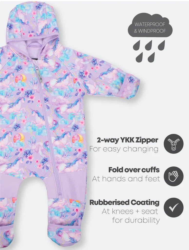 All Weather Fleece Onesie Unicorn Dream 3 | Wellies Online