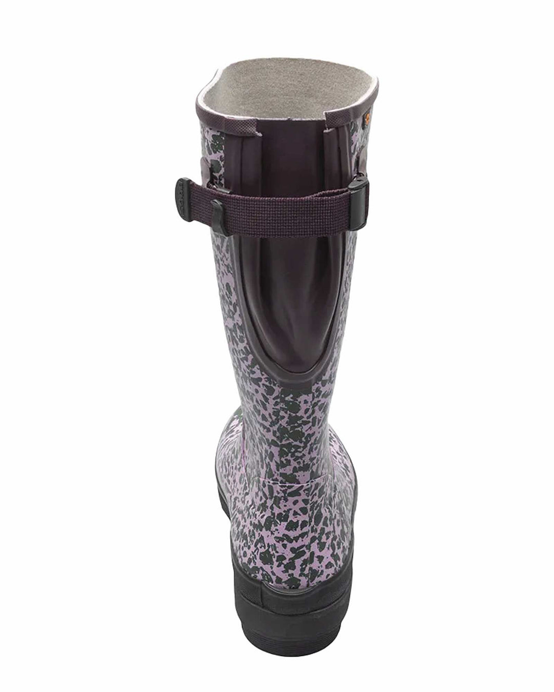 Amanda Spotty Tall Gumboots Burgundy 5 | Wellies Online