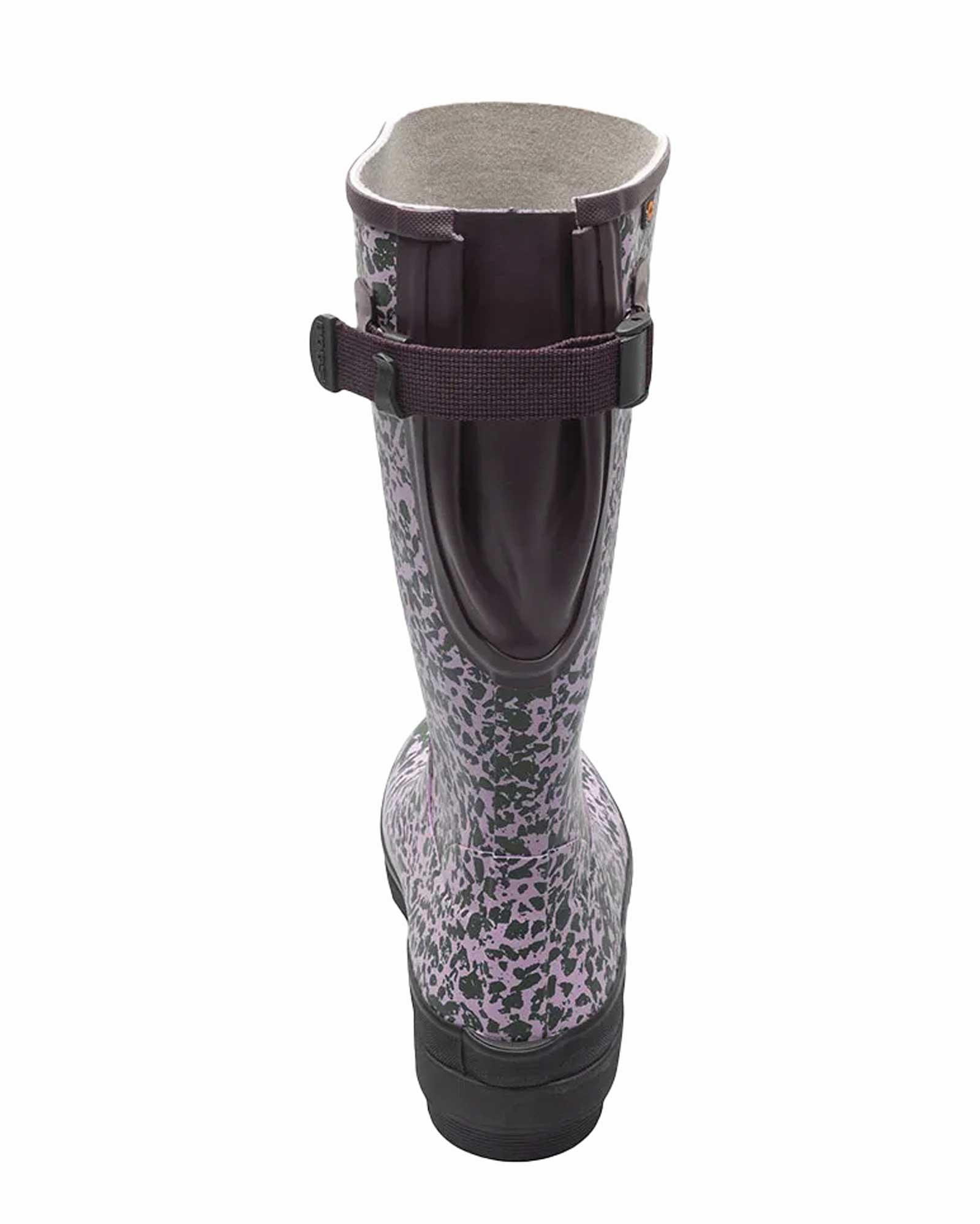 Amanda Spotty Tall Gumboots Burgundy 5 | Wellies Online