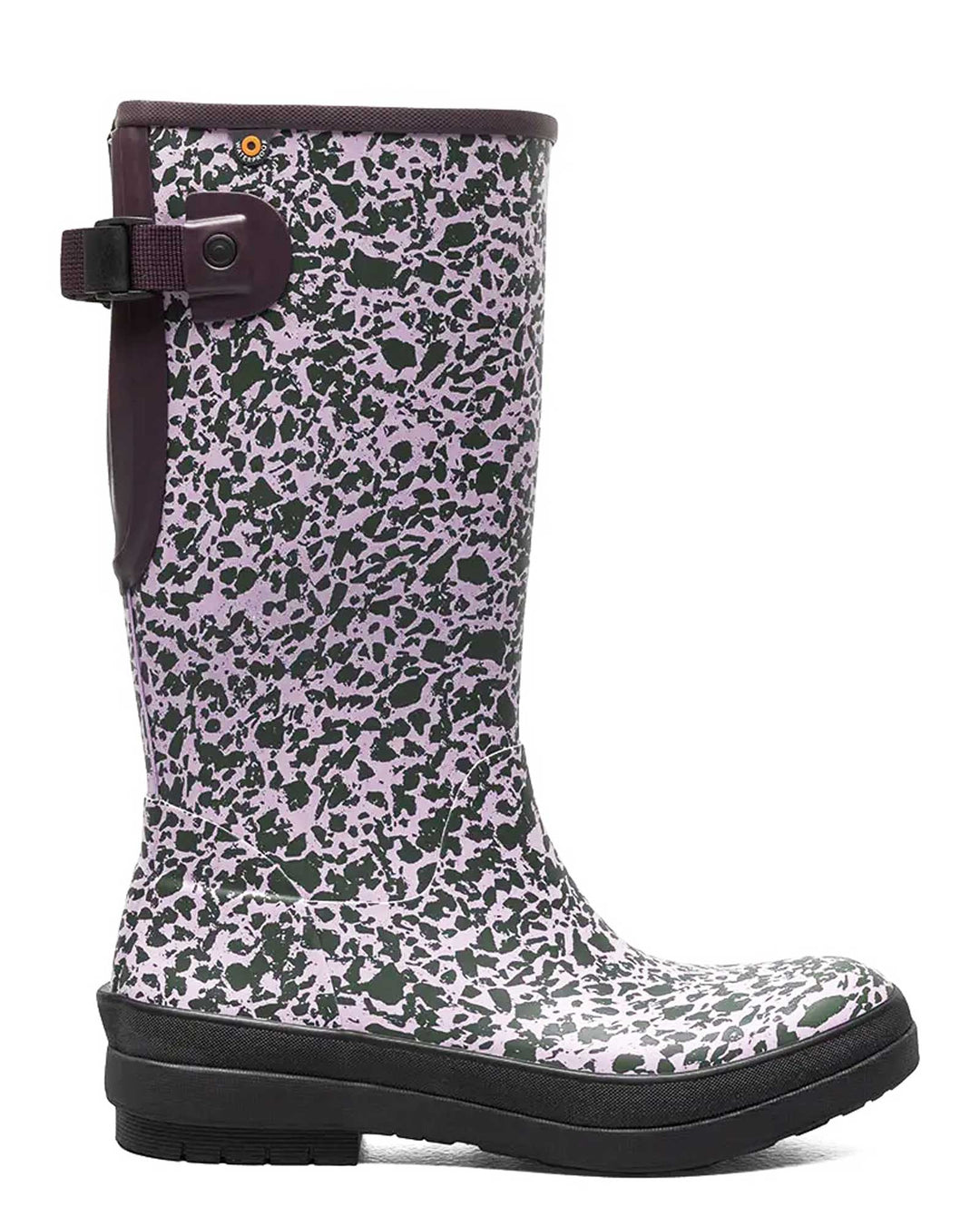 Amanda Spotty Tall Gumboots Burgundy 1 | Wellies Online