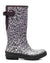 Amanda Spotty Tall Gumboots Burgundy