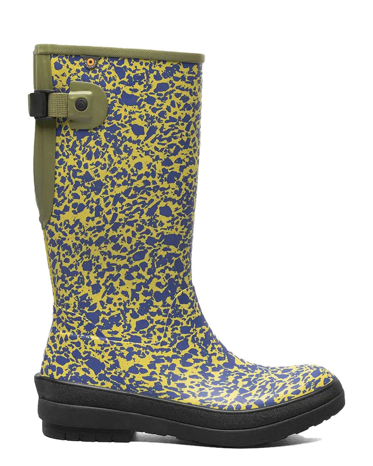 Amanda Spotty Tall Gumboots Olive 1 | Wellies Online