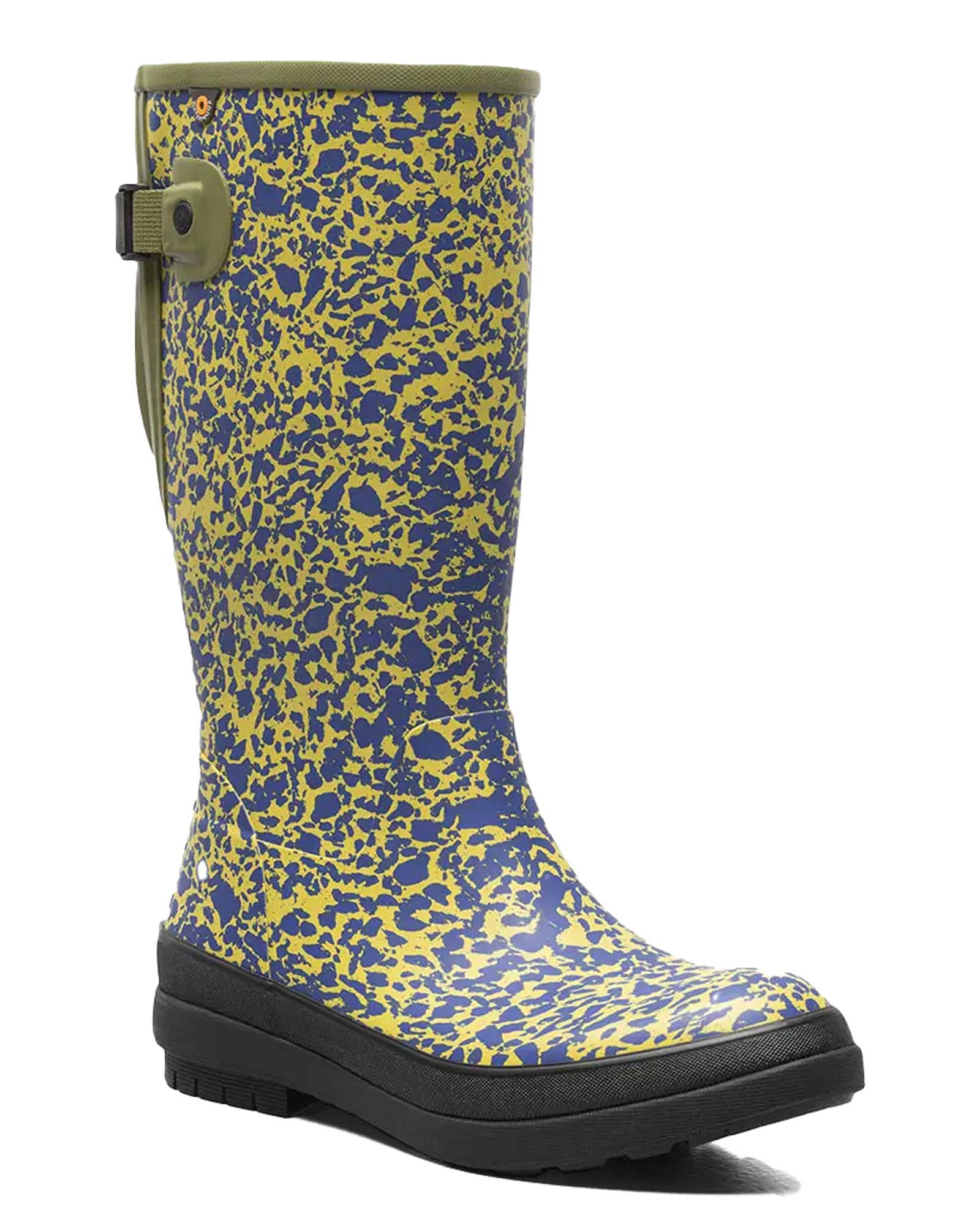 Amanda Spotty Tall Gumboots Olive