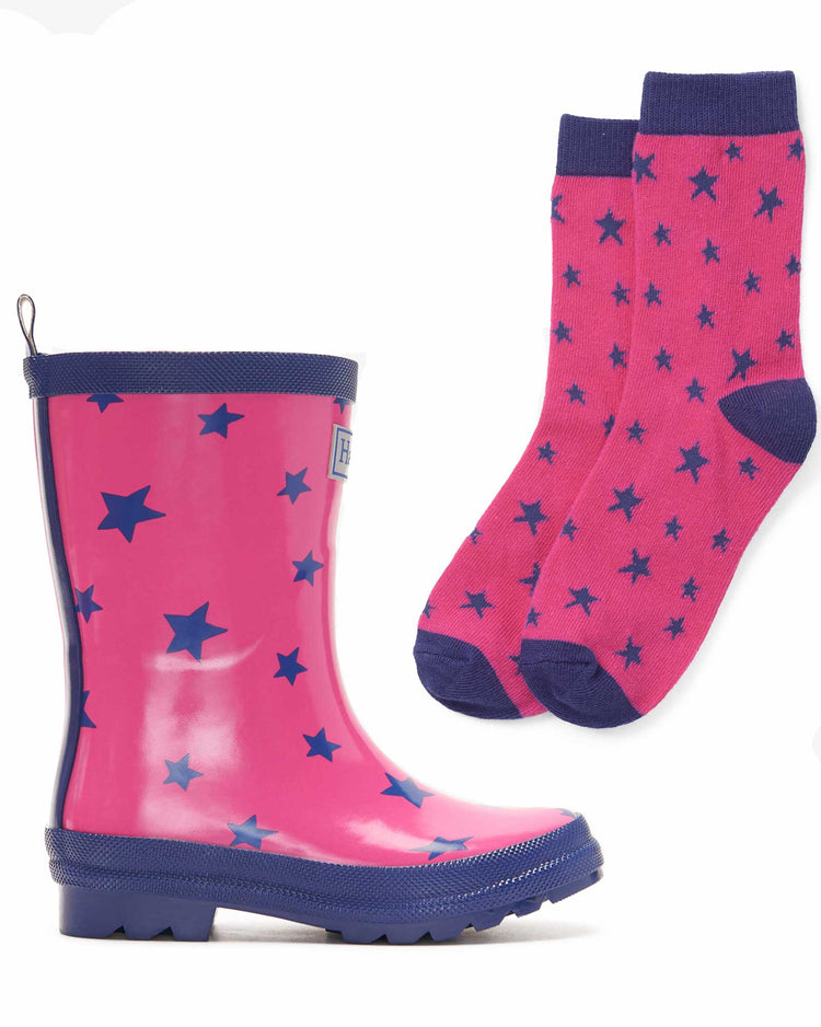 Glitter Stars Kids Gumboots 4 | Wellies Online