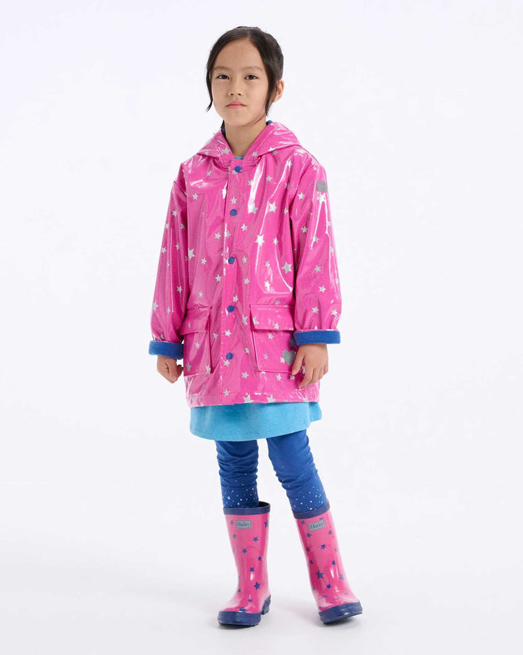 Glitter Stars Raincoat 2 | Wellies Online