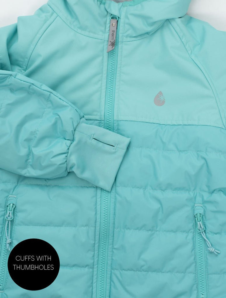 Hydracloud Puffer Jacket Aqua Sky 3 | Wellies Online