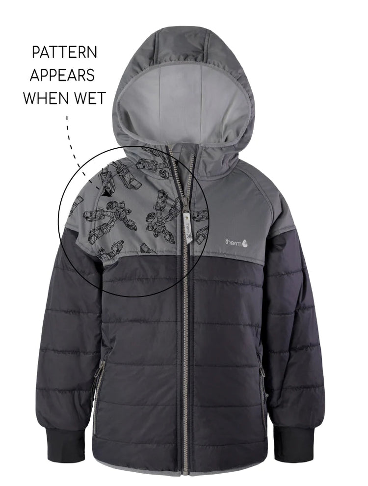 Hydracloud Puffer Jacket Black Autobot 1 | Wellies Online