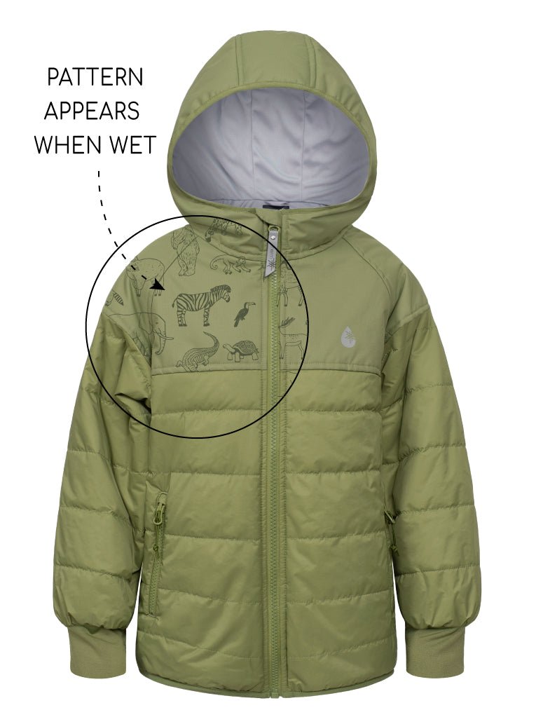 Hydracloud Puffer Jacket Olive 1 | Wellies Online