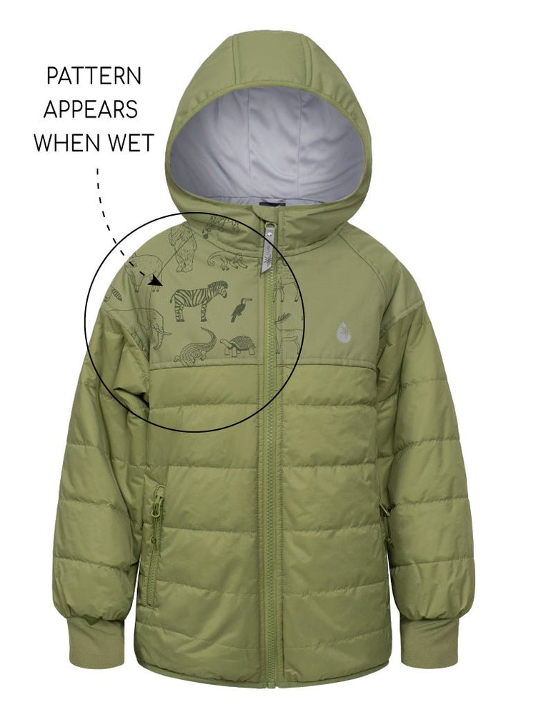 Hydracloud Puffer Jacket Olive 1 | Wellies Online