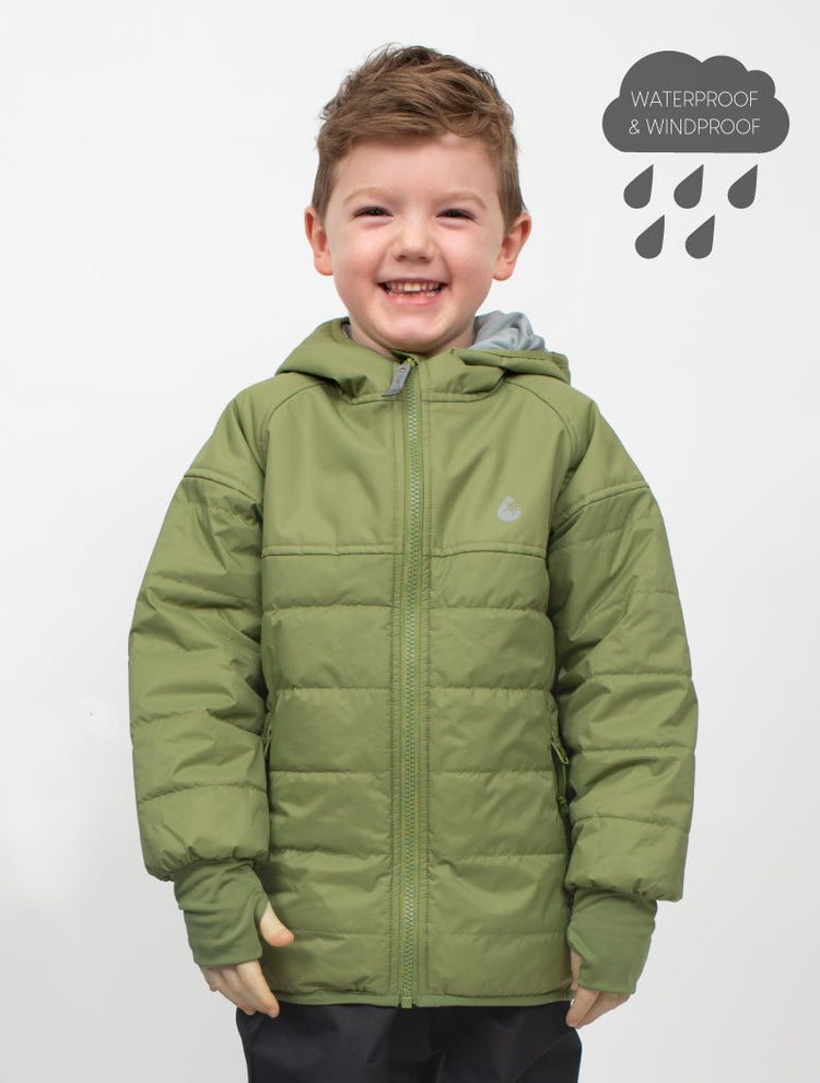 Hydracloud Puffer Jacket Olive 2 | Wellies Online