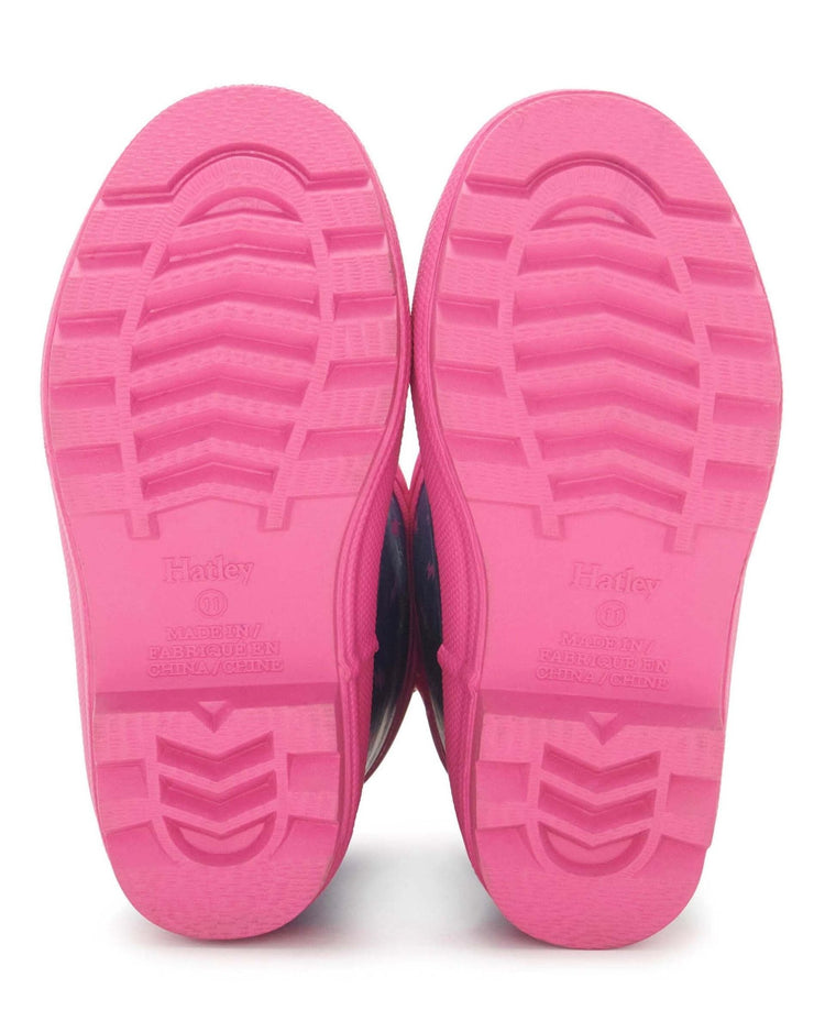 Mini Lightening Bolts Sherpa Lined Gumboots 5 | Wellies Online