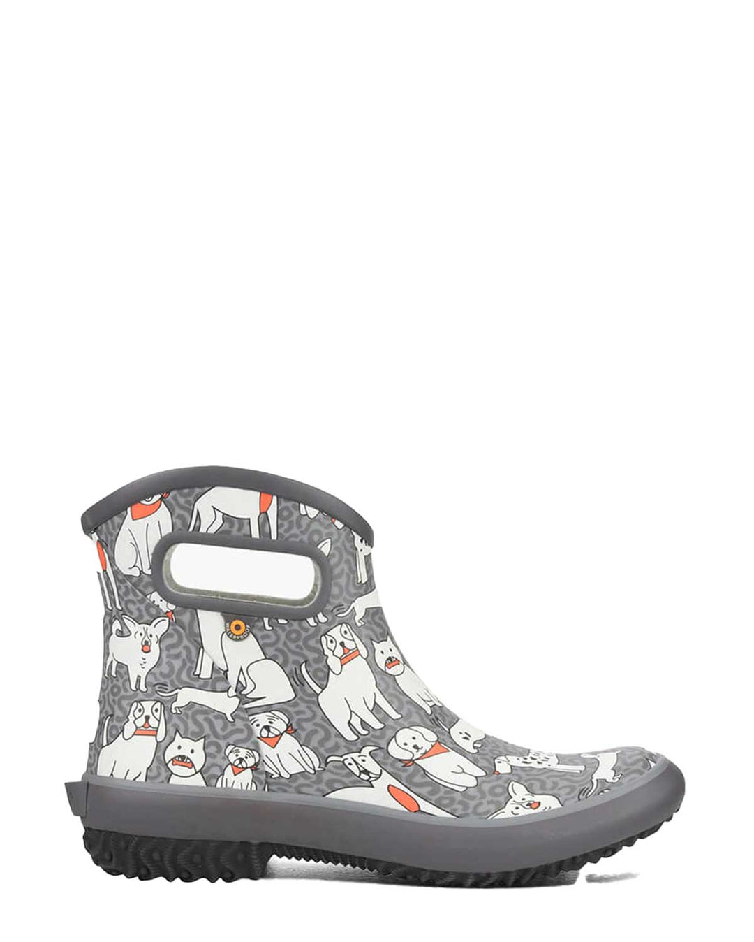 Patch Ankle Gumboots Dog Grey 1 | Wellies Online