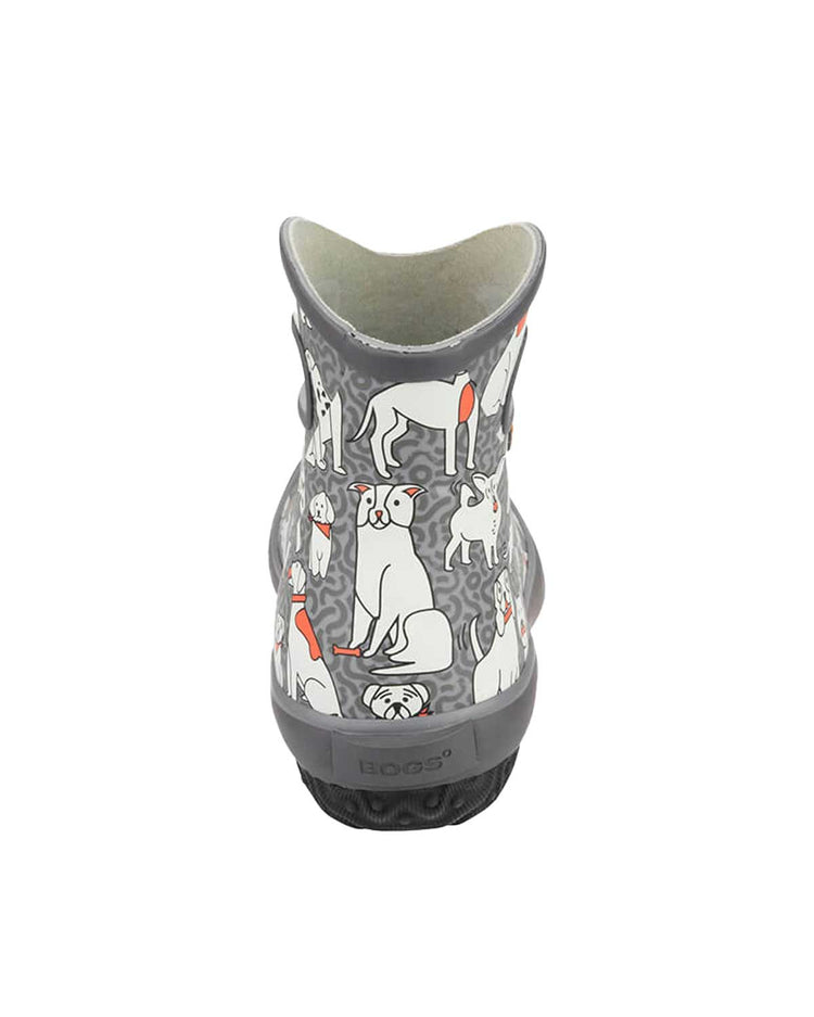 Patch Ankle Gumboots Dog Grey 6 | Wellies Online