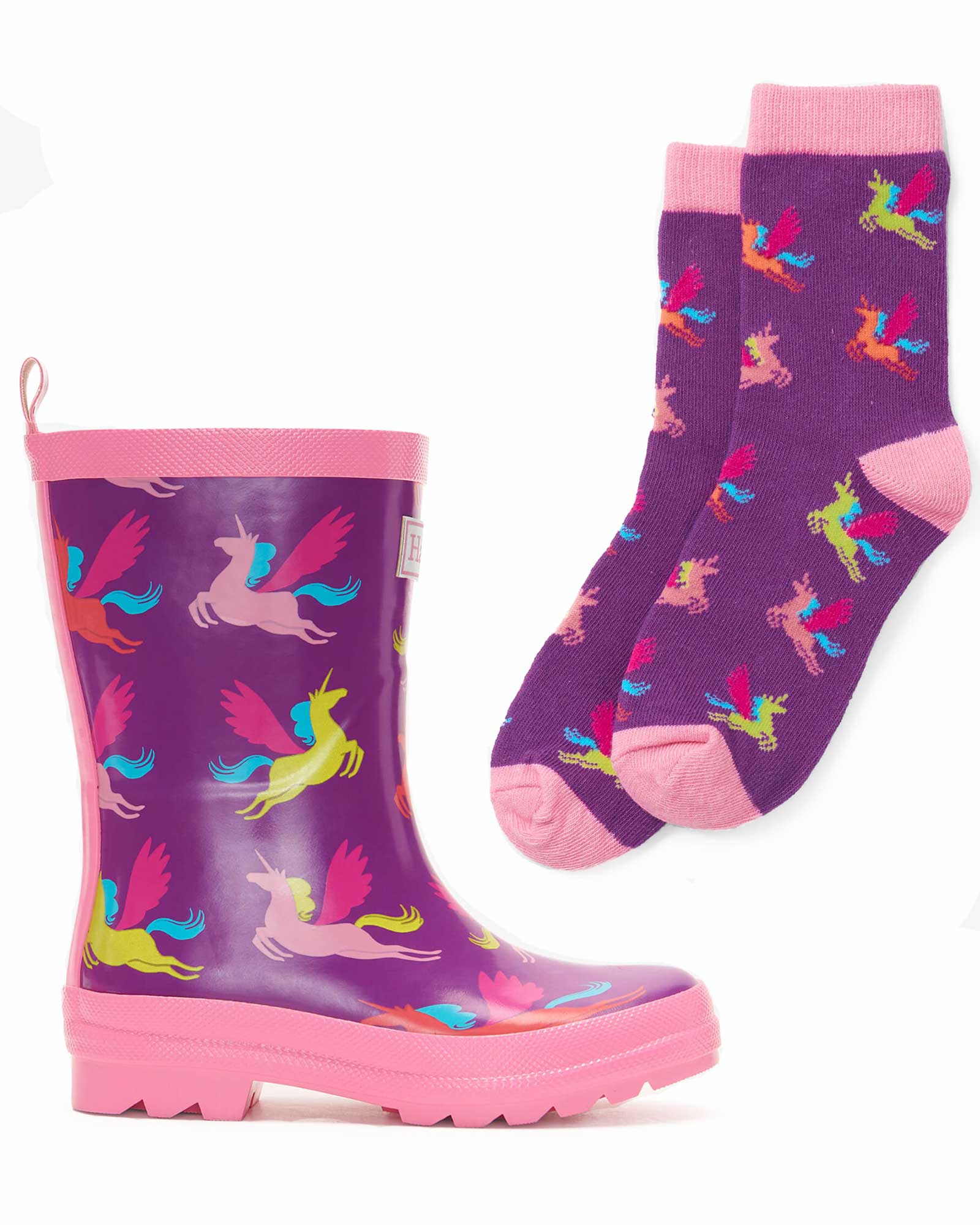 Pretty Pegasus Kids Gumboots