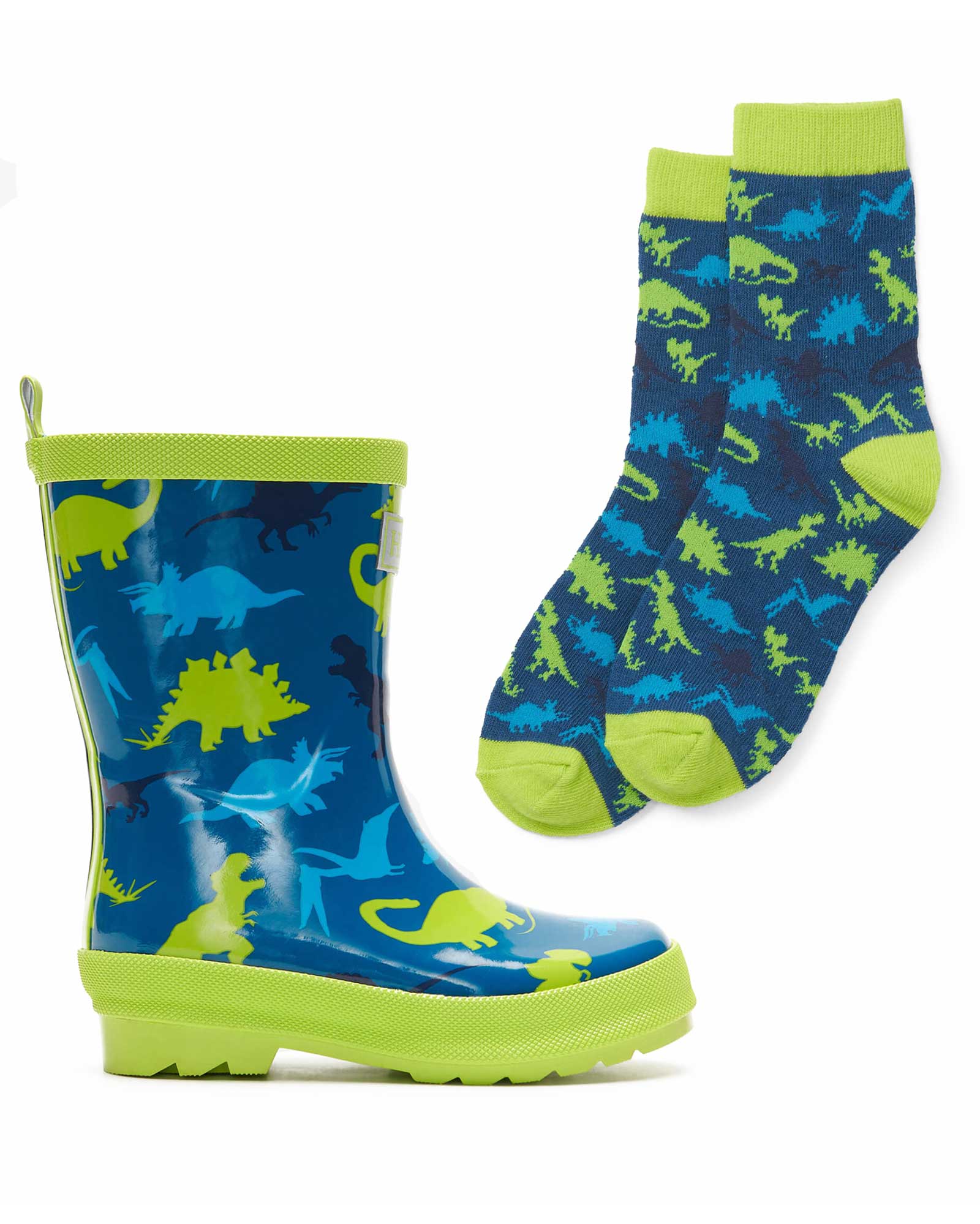 Real Dinos Shiny Gumboots 2 | Wellies Online