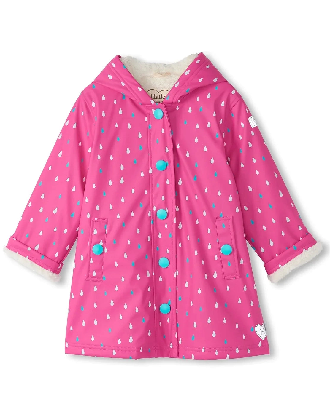 Tiny Dots Colour Changing Sherpa Lined Splash Jacket