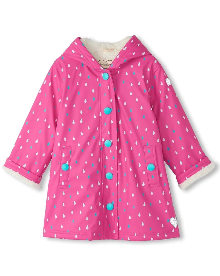 Tiny Dots Colour Changing Sherpa Lined Splash Jacket 1 | Wellies Online