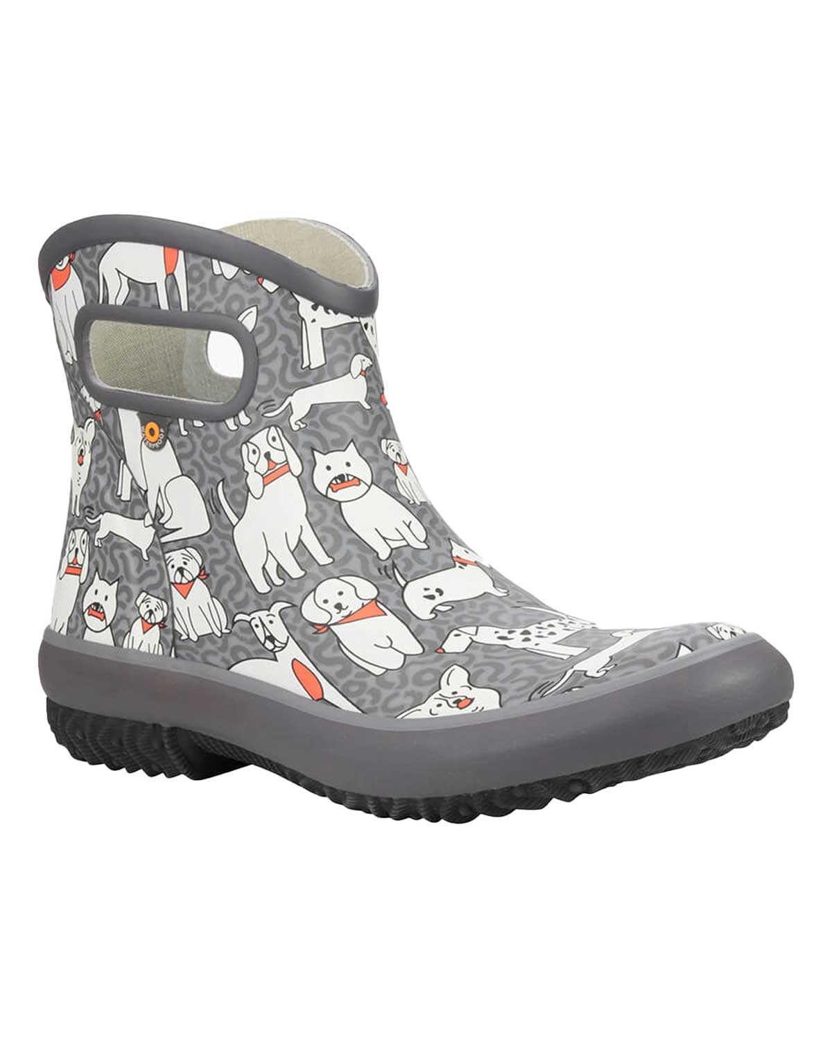 Patch Ankle Gumboots Dog Grey