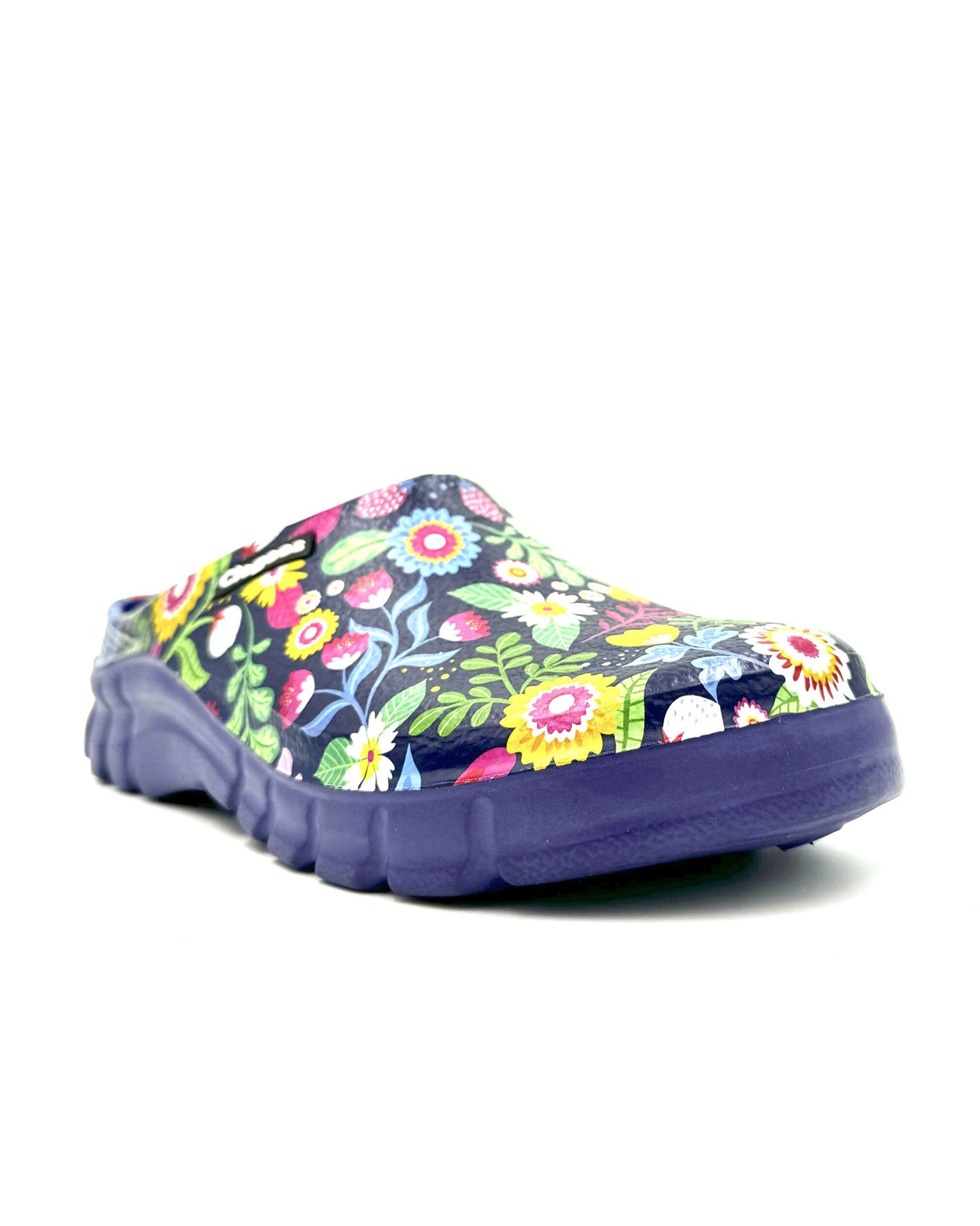 Womens Garden Clogs Bright Flowers