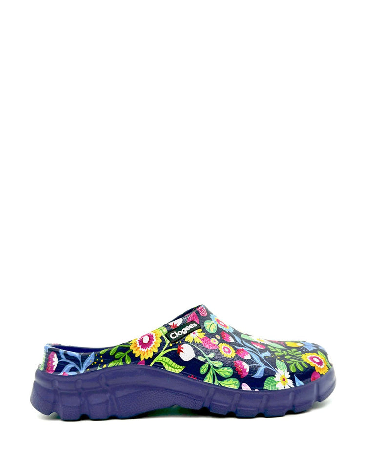 Womens Garden Clogs Bright Flowers 4 | Wellies Online