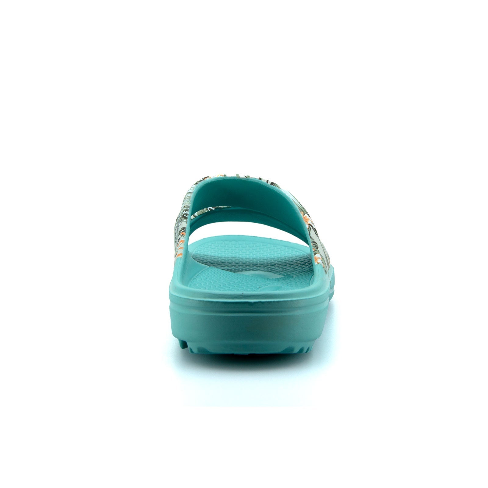 Womens Island Slides Aqua Palm 8 | Wellies Online