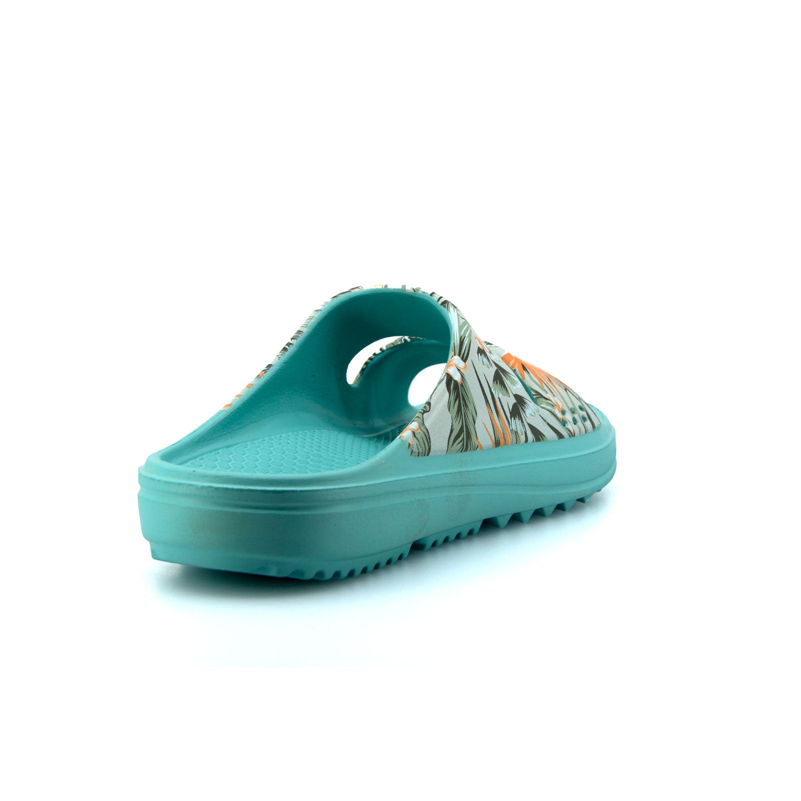 Womens Island Slides Aqua Palm 6 | Wellies Online