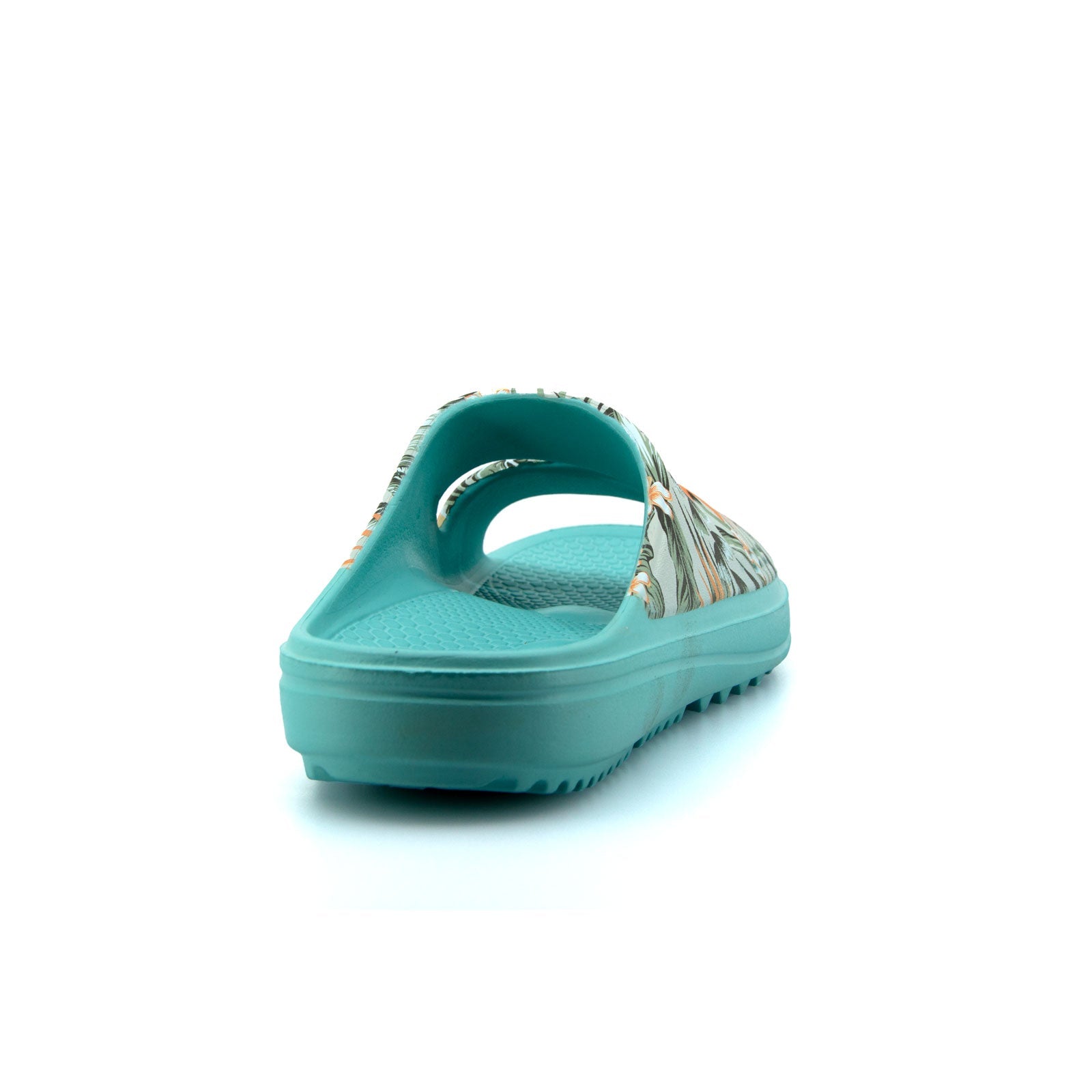Womens Island Slides Aqua Palm 7 | Wellies Online