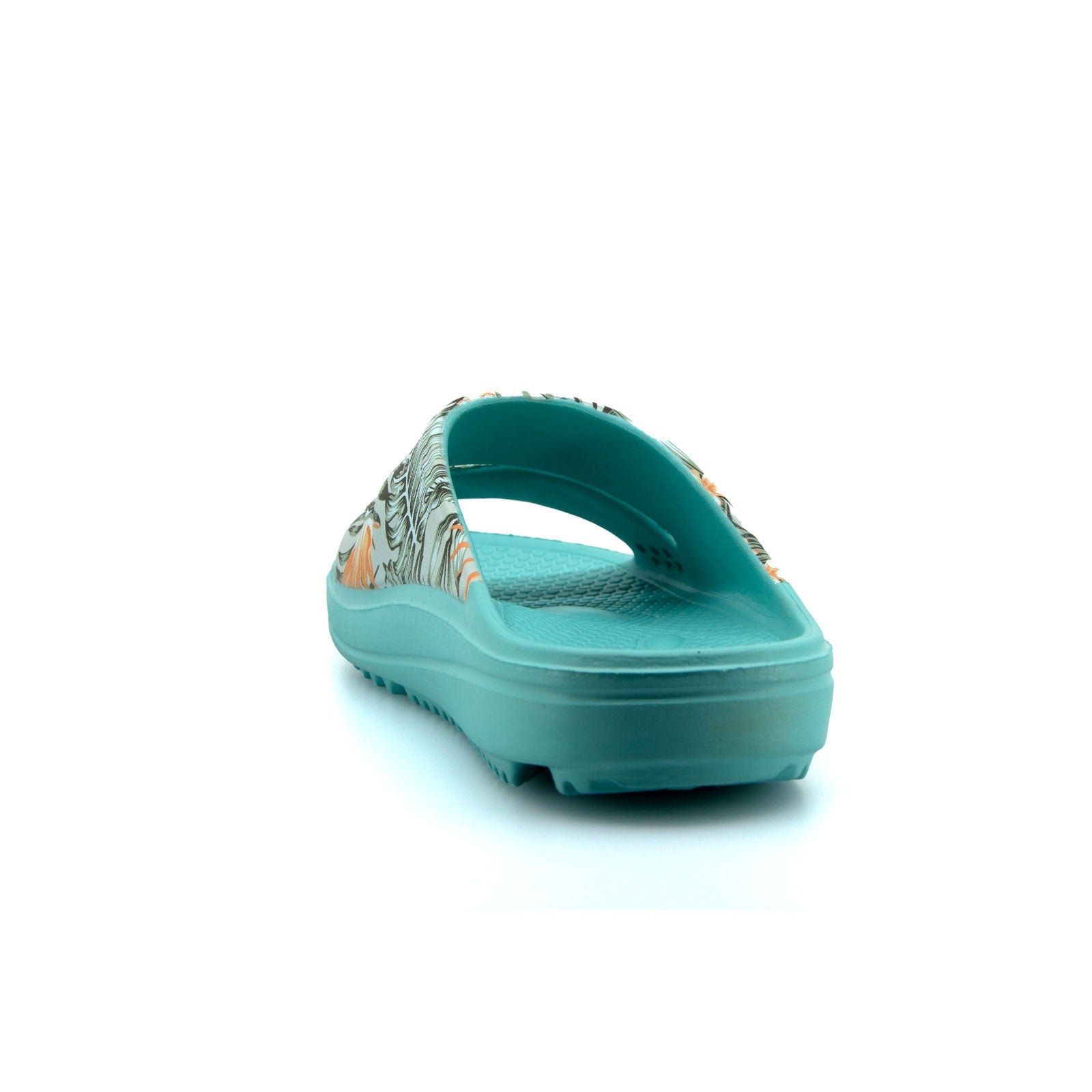 Womens Island Slides Aqua Palm 9 | Wellies Online
