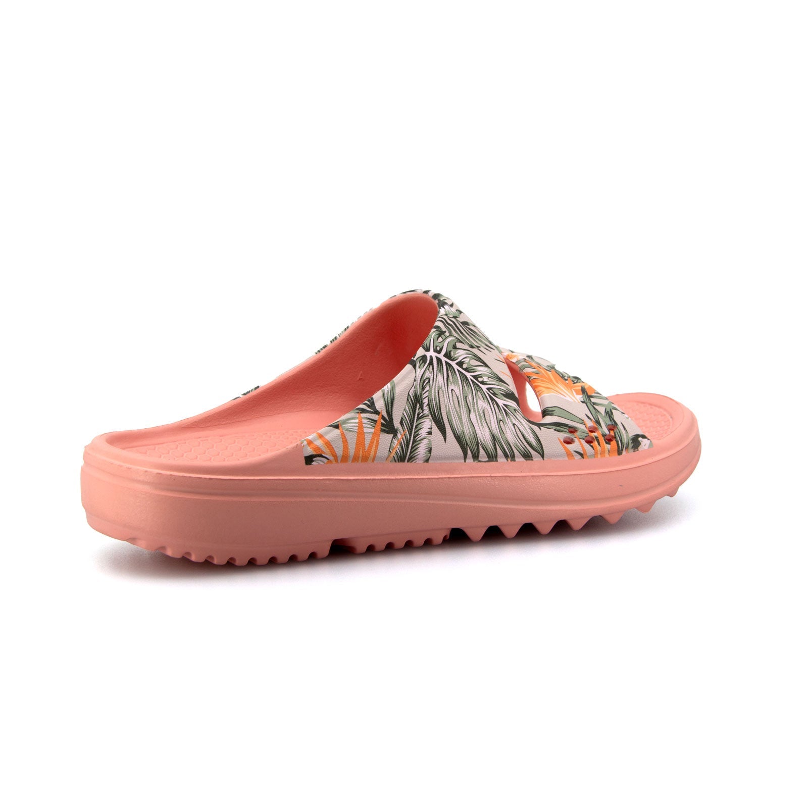Womens Island Slides Coral Palm 4 | Wellies Online