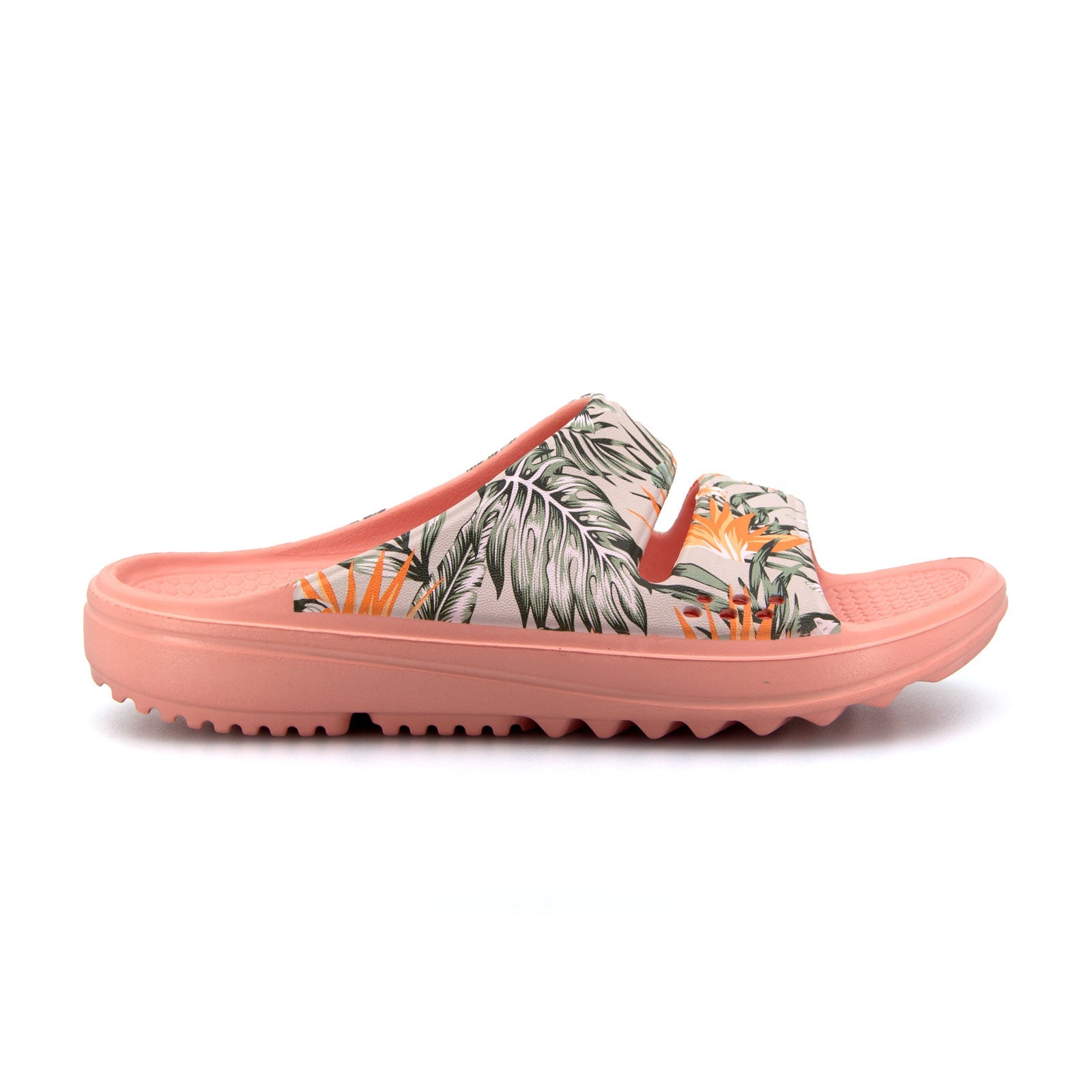 Womens Island Slides Coral Palm 2 | Wellies Online