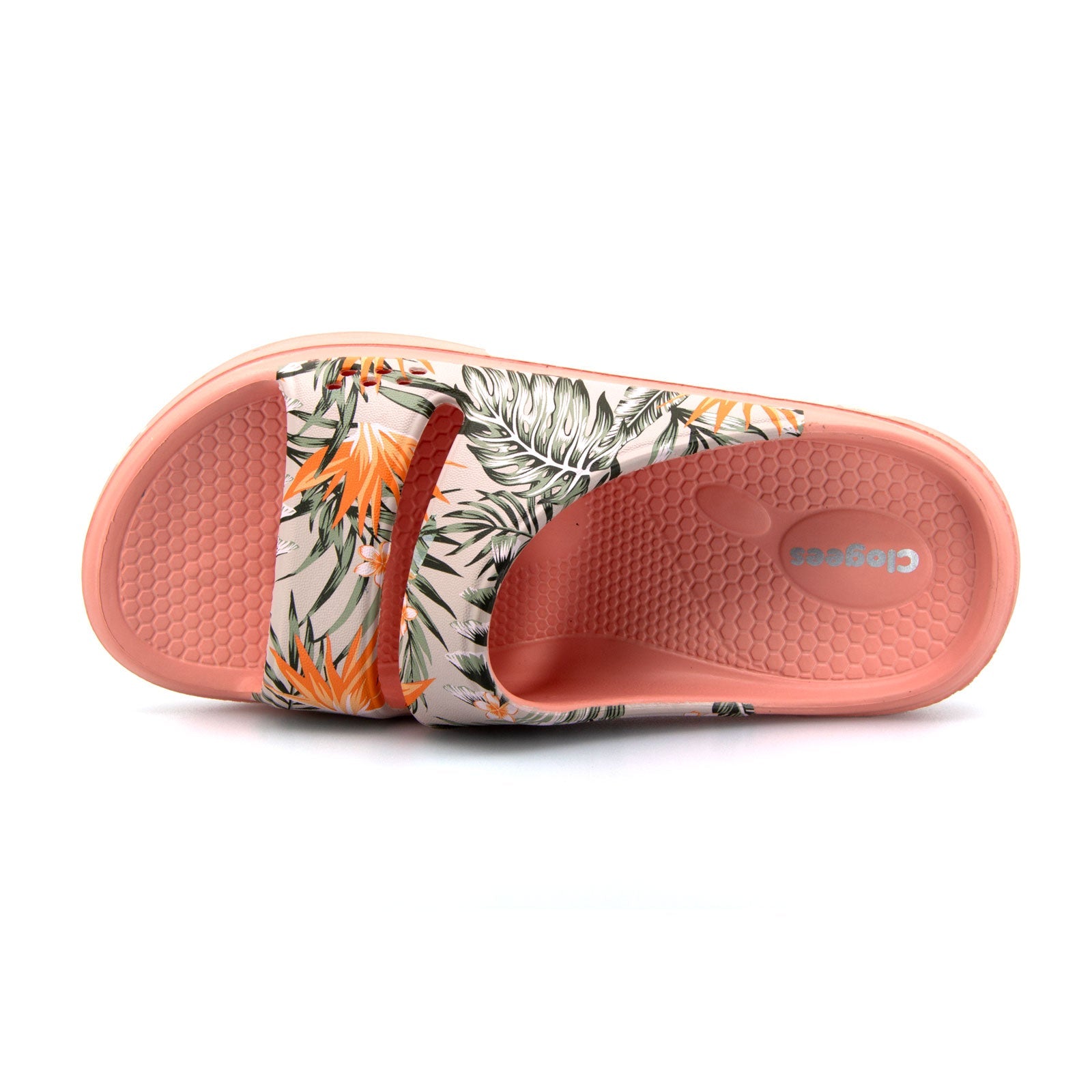 Womens Island Slides Coral Palm 27 | Wellies Online