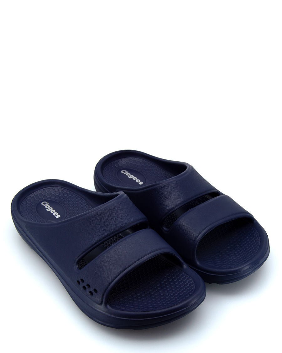 Womens Island Slides Navy 1 | Wellies Online
