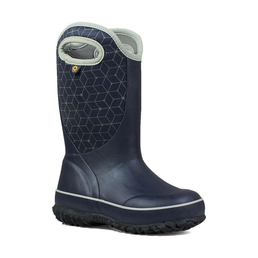 Slushie Navy Web Geo Gumboots