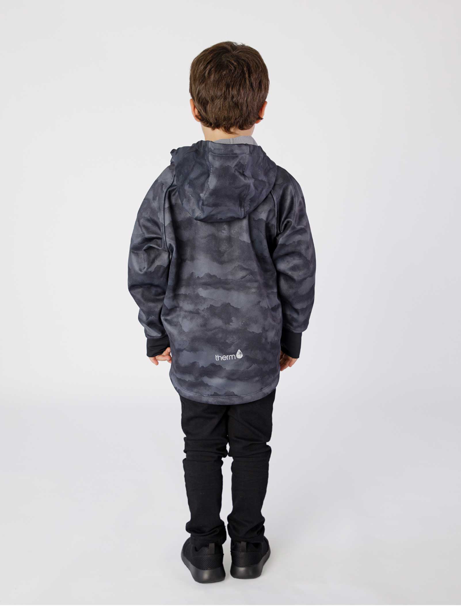 All Weather Boys Hoodie Black Mountain