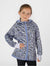 All Weather Girls Hoodie Blue Leopard