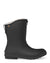 Amanda Plush 2 Zip  Black Gumboots