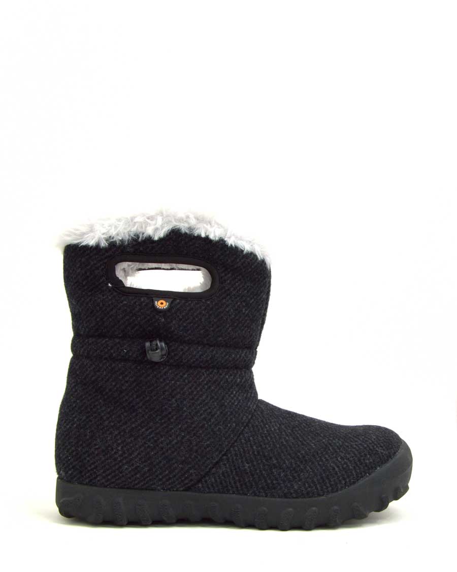 B-Moc Wool Insulated Black Wellies